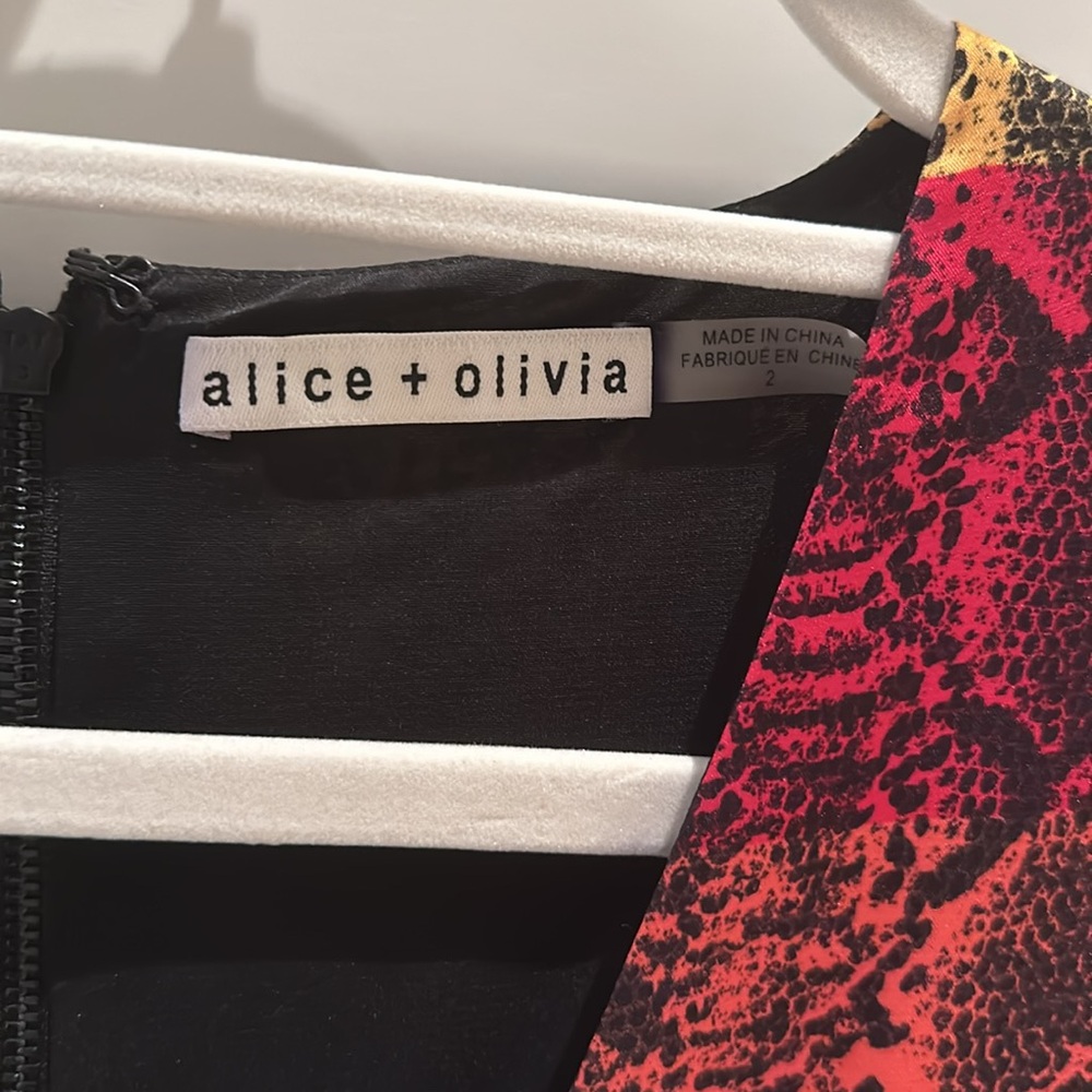 Alice And Olivia Size 2 Multi-Color Maxi Dress - image 3